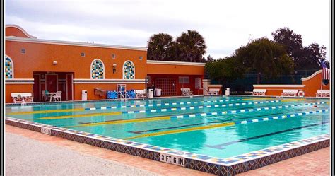 What are the types of pools in The Villages and can I swim in all .